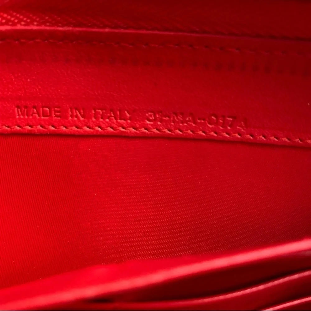 Christian Dior Voyageur Red Leather Wallet